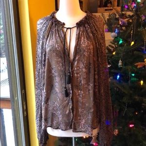 Free People “Hendrix” top in Olive v flowy